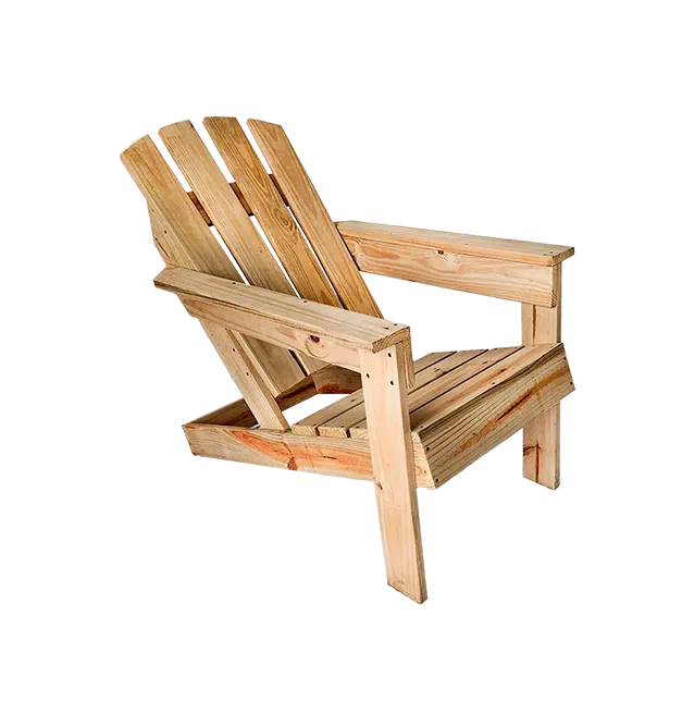 Cadeira Adirondack de madeira Rustica