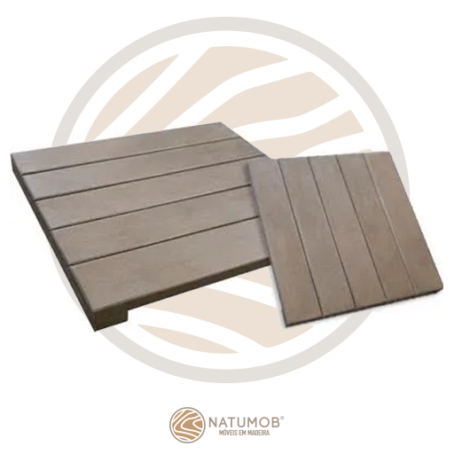 Grelha de bueiro de madeira plástica