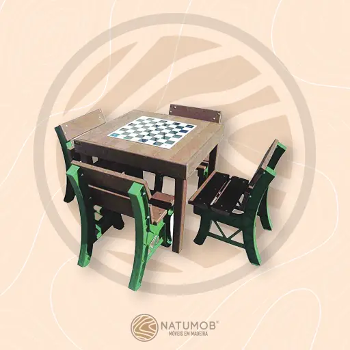 mesa de xadrez para jardim profissional